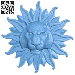 Lion head pattern T0002233 download free stl files 3d model for CNC wood carving