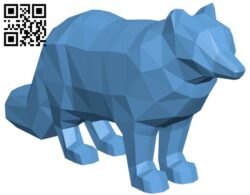Low Poly Arctic Fox H009999 file stl free download 3D Model for CNC and 3d printer