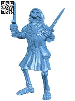 Medieval Skeleton H009734 file stl free download 3D Model for CNC and 3d printer