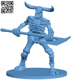 Minotaur Skeleton H009736 file stl free download 3D Model for CNC and 3d printer