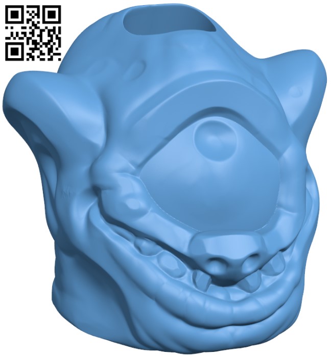 Monster Wacom Pen Holder H009745 file stl free download 3D Model for CNC and 3d printer