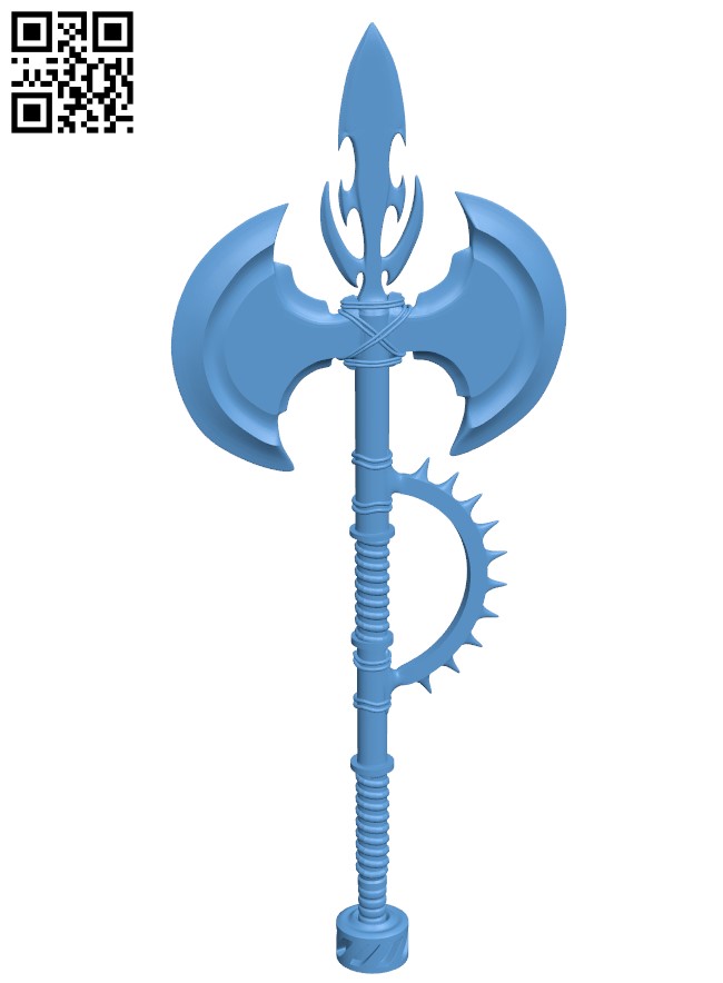 Monster hunter weapon H009822 file stl free download 3D Model for CNC and 3d printer