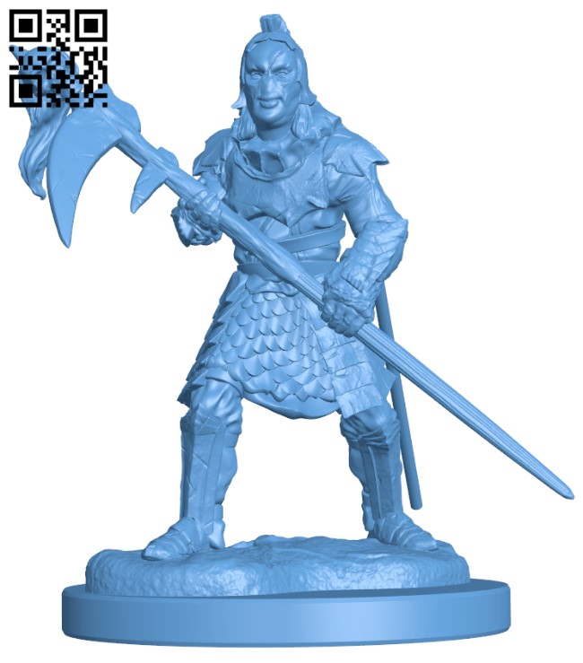 Orc Commander H009753 file stl free download 3D Model for CNC and 3d printer