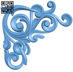 Pattern in the corner T0002241 download free stl files 3d model for CNC wood carving