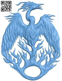 Phoenix pattern T0002288 download free stl files 3d model for CNC wood carving