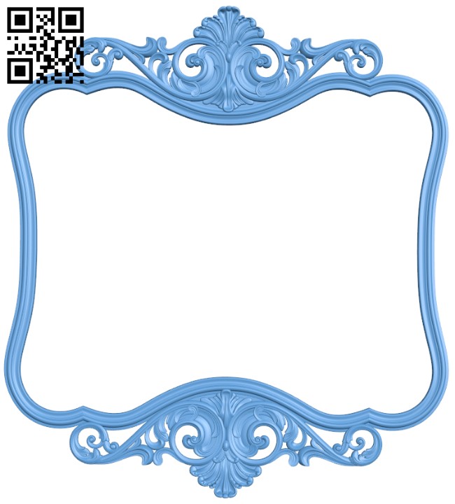 Picture frame or mirror T0002034 download free stl files 3d model for CNC wood carving