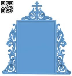 Picture frame or mirror T0002038 download free stl files 3d model for CNC wood carving