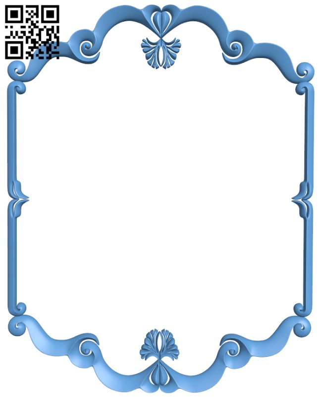 Picture frame or mirror T0002077 download free stl files 3d model for CNC wood carving