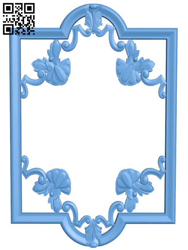 Picture frame or mirror T0002242 download free stl files 3d model for CNC wood carving