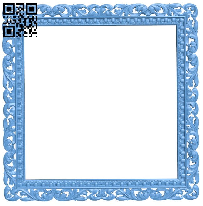 Picture frame or mirror T0002266 download free stl files 3d model for CNC wood carving