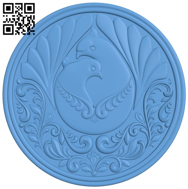 Pigeons pattern T0002305 download free stl files 3d model for CNC wood carving