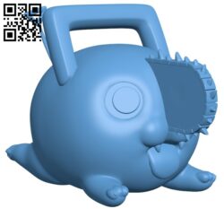 Pochita – Chainsaw man H010023 file stl free download 3D Model for CNC and 3d printer
