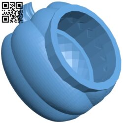Pumpkin bowl H009852 file stl free download 3D Model for CNC and 3d printer