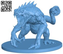 Reptile monster H009824 file stl free download 3D Model for CNC and 3d printer