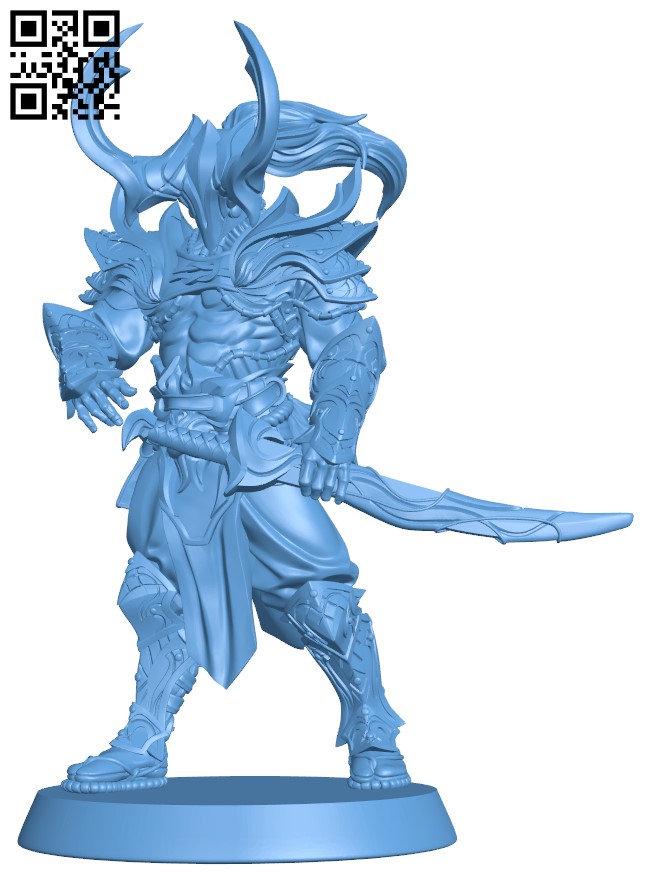 Samurai H009963 file stl free download 3D Model for CNC and 3d printer