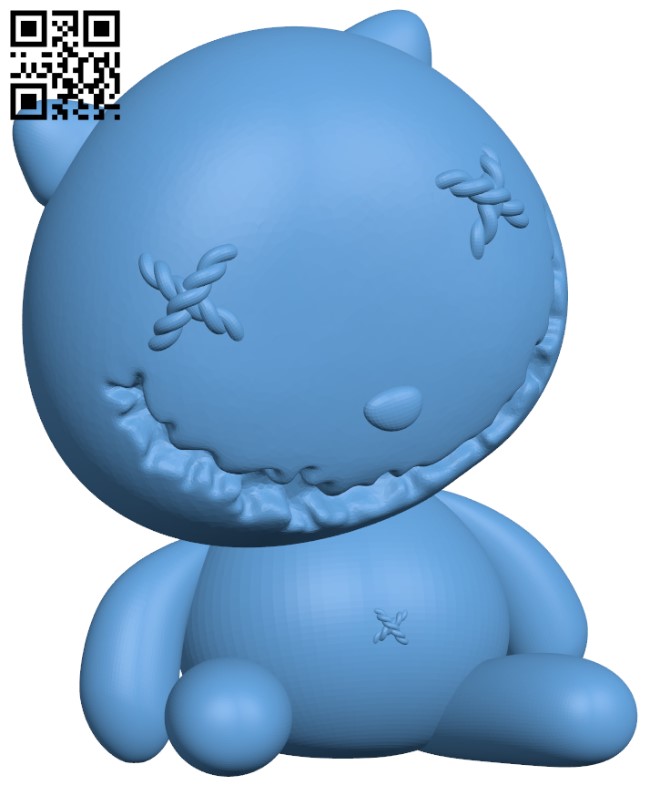 Scary Teddy H009793 file stl free download 3D Model for CNC and 3d printer