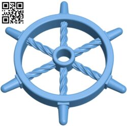 Ship wheel pendant H010025 file stl free download 3D Model for CNC and 3d printer