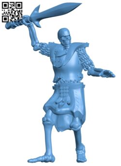 Skeleton gladiator H009795 file stl free download 3D Model for CNC and 3d printer