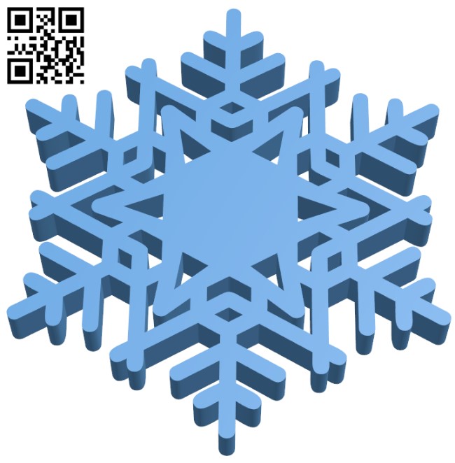 Snowflake H010029 file stl free download 3D Model for CNC and 3d printer