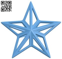 Star bauble H009833 file stl free download 3D Model for CNC and 3d printer