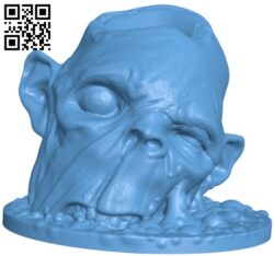 Swamp Zombie H009859 file stl free download 3D Model for CNC and 3d printer