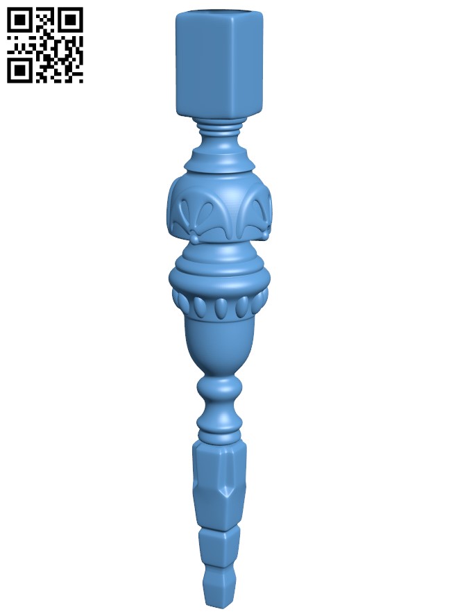 Table legs and chairs T0002177 download free stl files 3d model for CNC wood carving