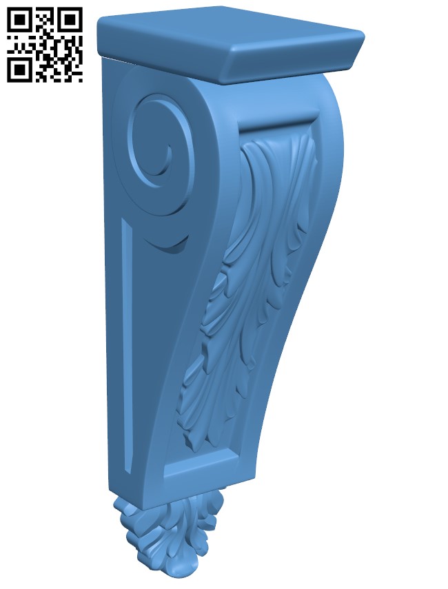 Top of the column T0002250 download free stl files 3d model for CNC wood carving