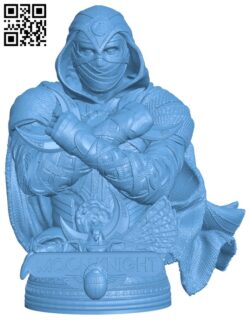 Wicked Marvel Moon Knight Bust H009838 file stl free download 3D Model for CNC and 3d printer