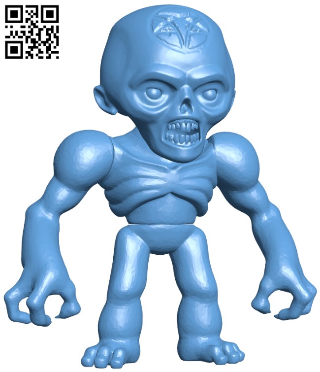 Zombie H009775 file stl free download 3D Model for CNC and 3d printer