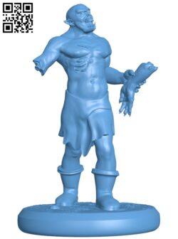 Zombie Orc H009777 file stl free download 3D Model for CNC and 3d printer