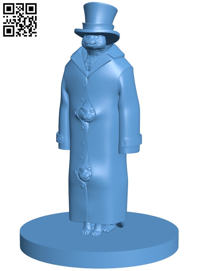 A totally normal commoner with a nice hat H010051 file stl free download 3D Model for CNC and 3d printer