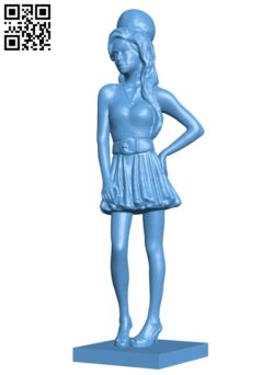 Amy Jade Winehouse H010292 file stl free download 3D Model for CNC and 3d printer