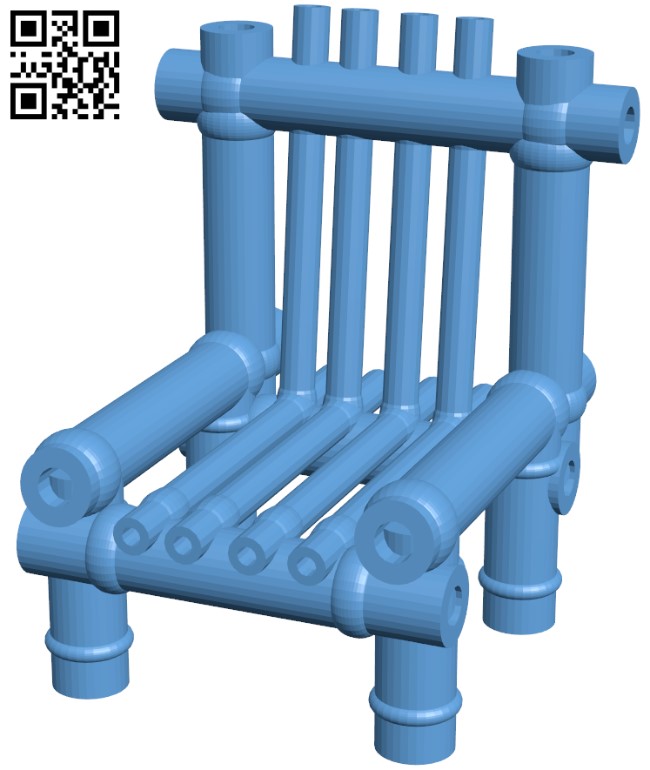 Bamboo chair H010131 file stl free download 3D Model for CNC and 3d printer