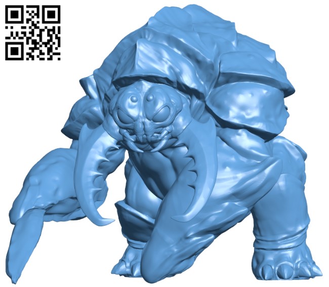 Burrowing Beast H010056 file stl free download 3D Model for CNC and 3d printer