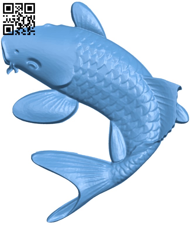 Carp – fish T0002332 download free stl files 3d model for CNC wood carving
