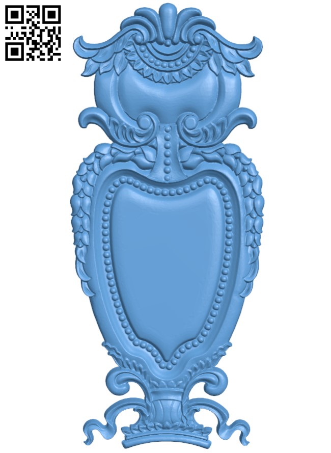 Cartouche central pattern T0002336 download free stl files 3d model for CNC wood carving