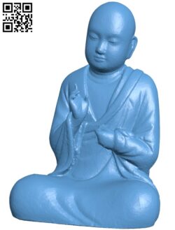 Chinese monk H010298 file stl free download 3D Model for CNC and 3d printer