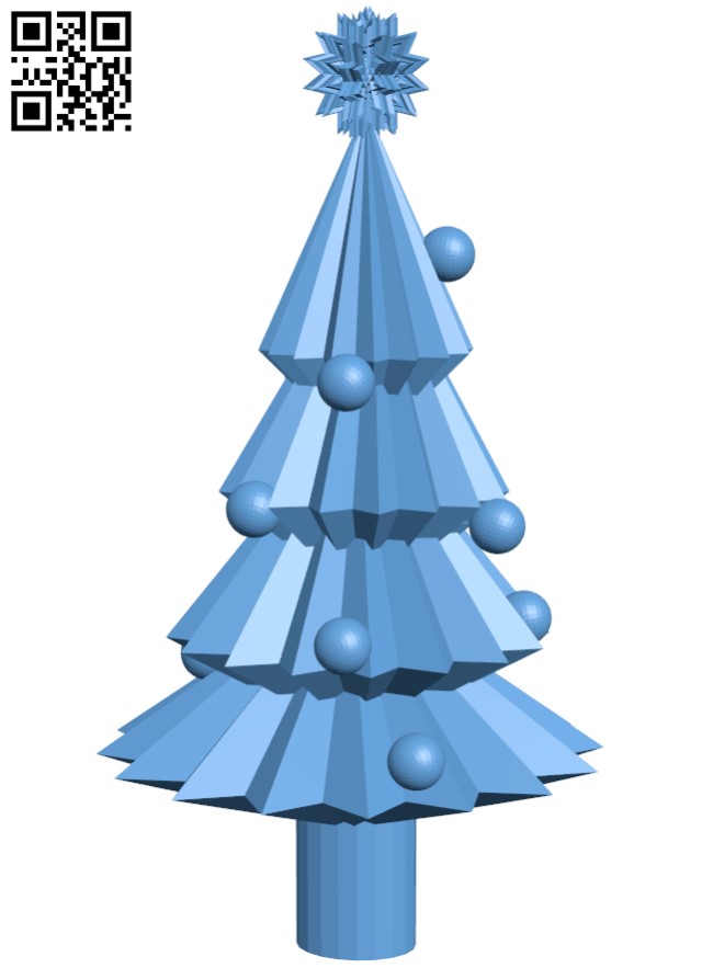 Christmas tree decoration H010187 file stl free download 3D Model for CNC and 3d printer