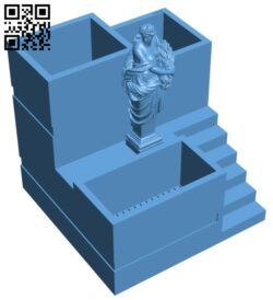 Desktop flower pot H010314 file stl free download 3D Model for CNC and 3d printer