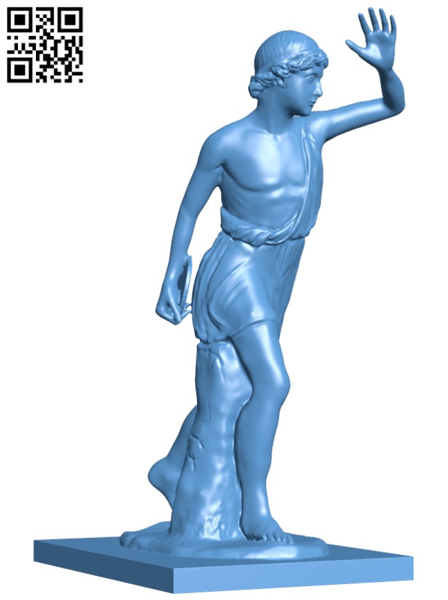 Discus thrower H010216 file stl free download 3D Model for CNC and 3d printer