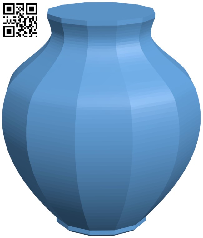 Dodecagon vase H010217 file stl free download 3D Model for CNC and 3d printer