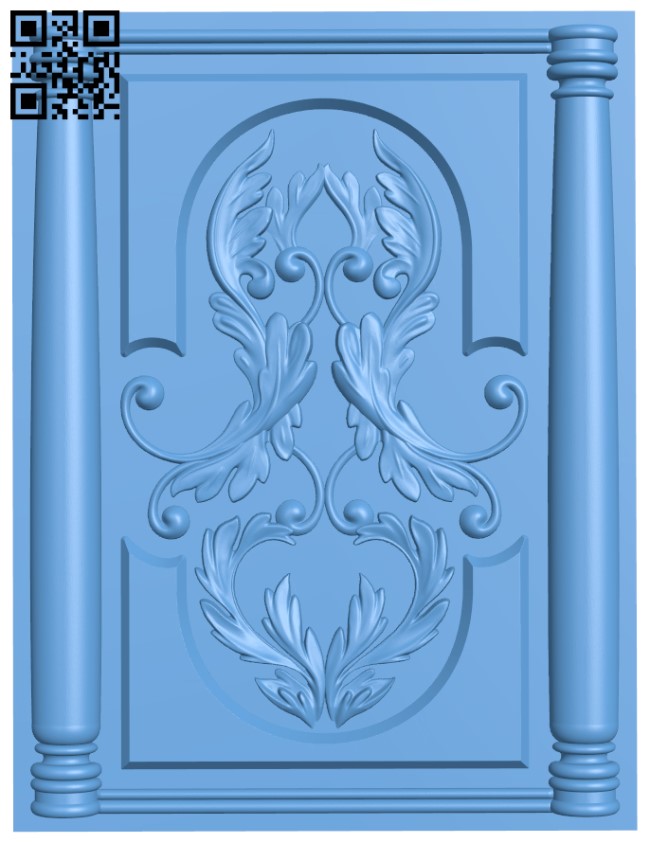 Door frame pattern T0002451 download free stl files 3d model for CNC wood carving