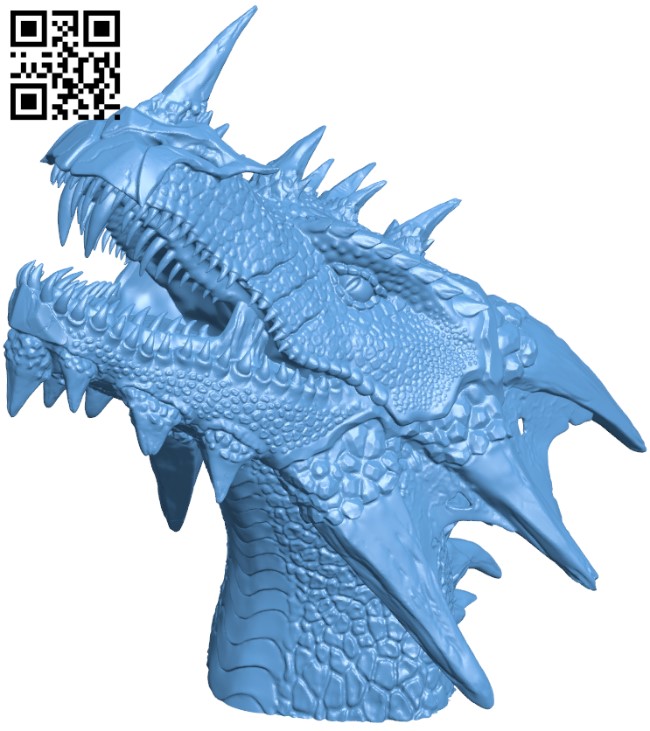 Dragon head H010303 file stl free download 3D Model for CNC and 3d printer
