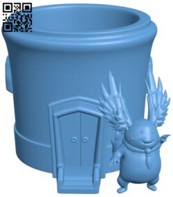 Dream fantasy flower pot H010218 file stl free download 3D Model for CNC and 3d printer