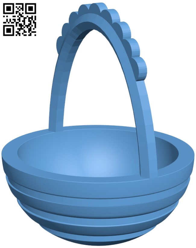 Easter basket H010220 file stl free download 3D Model for CNC and 3d printer