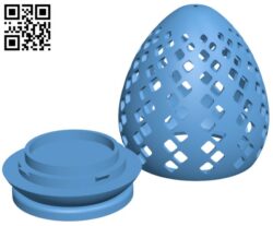 Easter egg – Electric candle holder H010256 file stl free download 3D Model for CNC and 3d printer