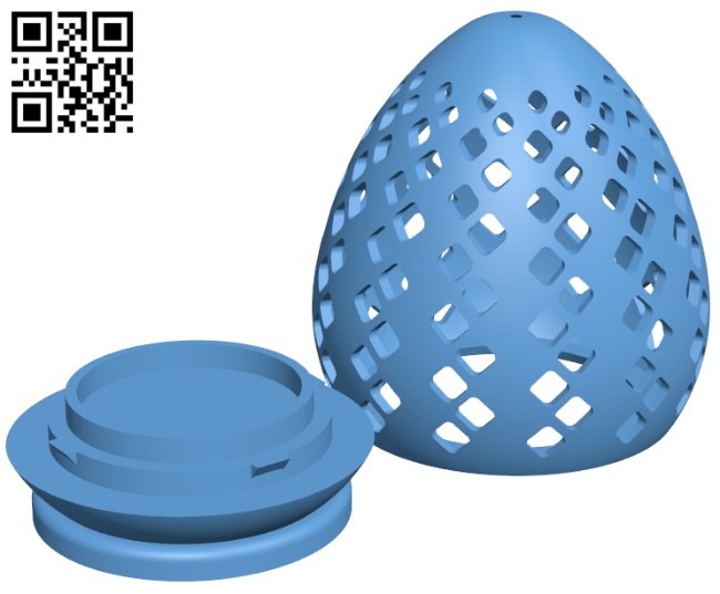 Easter egg - Electric candle holder H010256 file stl free download 3D Model for CNC and 3d printer