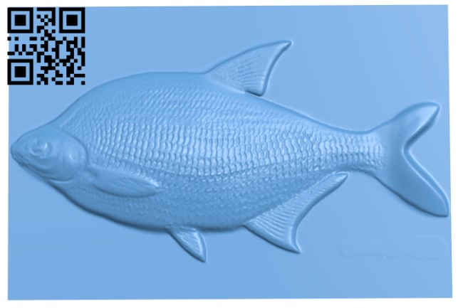 Fish painting T0002432 download free stl files 3d model for CNC wood carving