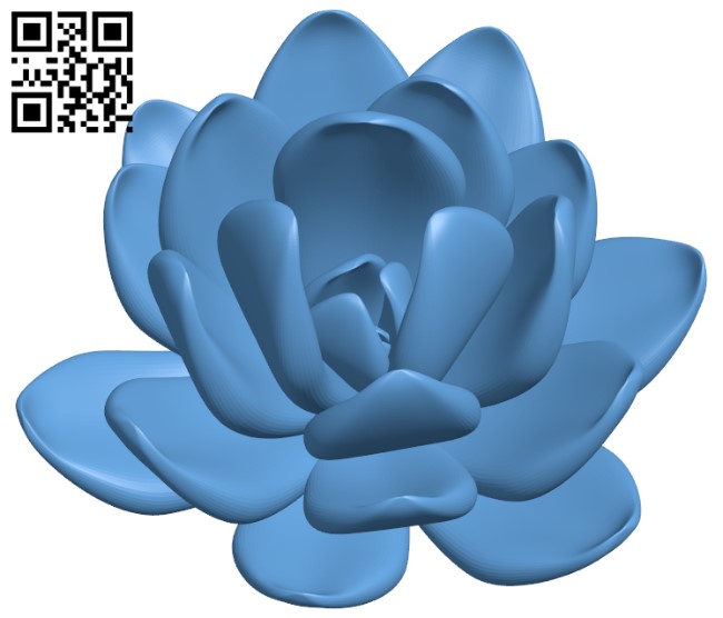 Flower - Suculent H010318 file stl free download 3D Model for CNC and 3d printer