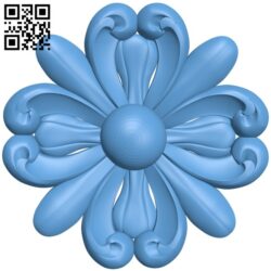 Flower pattern T0002351 download free stl files 3d model for CNC wood carving